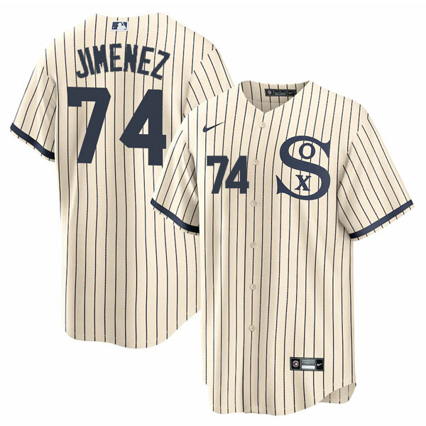 Personalized Men’s Chicago White Sox #74 Eloy Jimenez Field of Dreams Throwback Limited Edition Jersey Stitched
