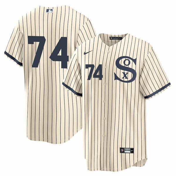 Personalized Men’s Chicago White Sox #74 Eloy Jimenez Field of Dreams Throwback Limited Edition Jersey Stitched