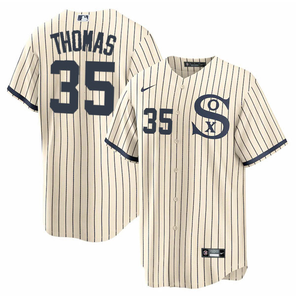 Personalized Men’s Chicago White Sox #35 Frank Thomas Field of Dreams Throwback Limited Edition Jersey Stitched