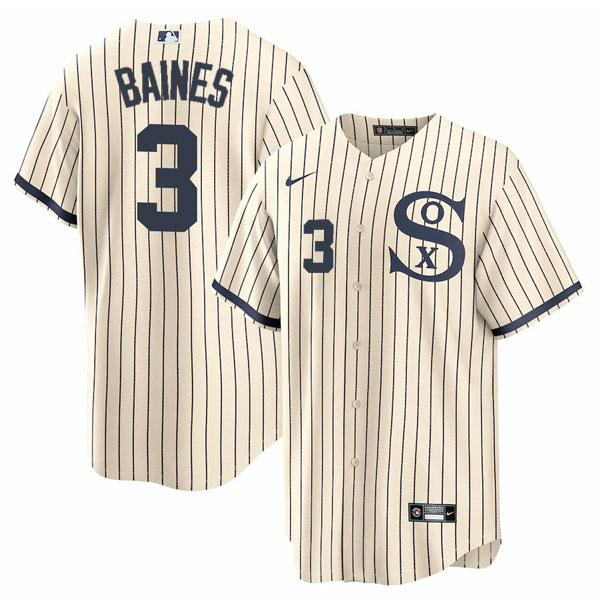 Personalized Men’s Chicago White Sox #3 Harold Baines Field of Dreams Throwback Limited Edition Jersey Stitched