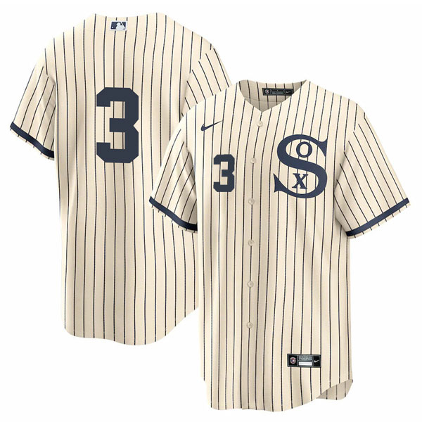 Personalized Men’s Chicago White Sox #3 Harold Baines Field of Dreams Throwback Limited Edition Jersey Stitched