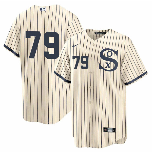 Personalized Men’s Chicago White Sox #79 Jose Abreu Field of Dreams Throwback Limited Edition Jersey Stitched