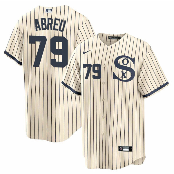 Personalized Men’s Chicago White Sox #79 Jose Abreu Field of Dreams Throwback Limited Edition Jersey Stitched