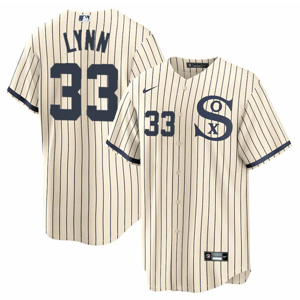 Personalized Men’s Chicago White Sox #33 Lance Lynn Field of Dreams Throwback Limited Edition Jersey Stitched