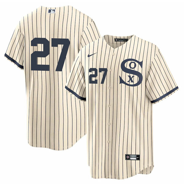 Personalized Men’s Chicago White Sox #27 Lucas Giolito Field of Dreams Throwback Limited Edition Jersey Stitched