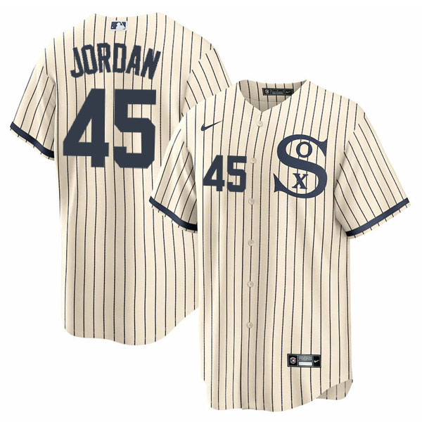 Personalized Men’s Chicago White Sox #45 Michael Jordan Field of Dreams Throwback Limited Edition Jersey Stitched