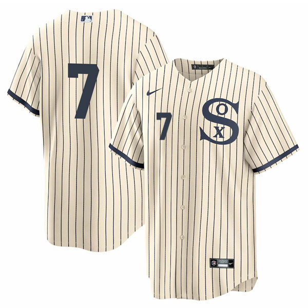 Personalized Men’s Chicago White Sox #7 Tim Anderson Field of Dreams Throwback Limited Edition Jersey Stitched