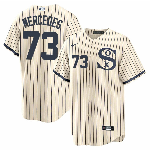 Personalized Men’s Chicago White Sox #73 Yermin Mercedes Field of Dreams Throwback Limited Edition Jersey Stitched
