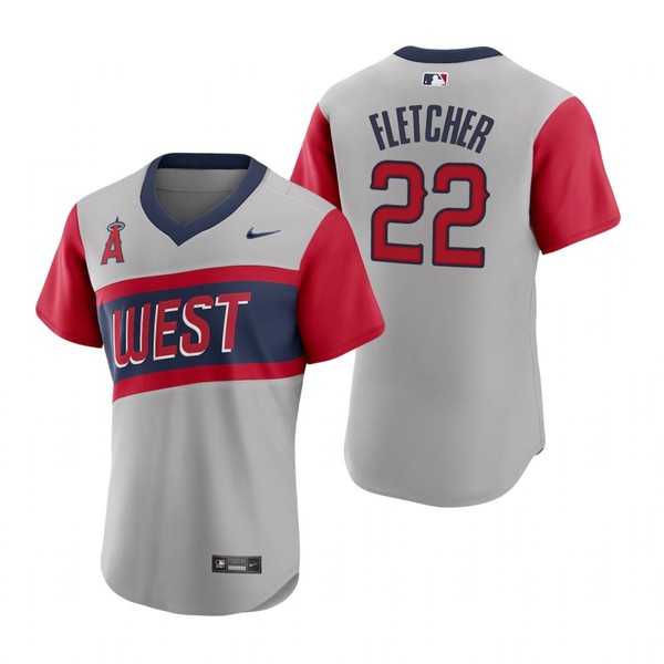 Personalized Men’s #22 David Fletcher Los Angeles Angels Gray Road 2021 Little League Classic Jersey