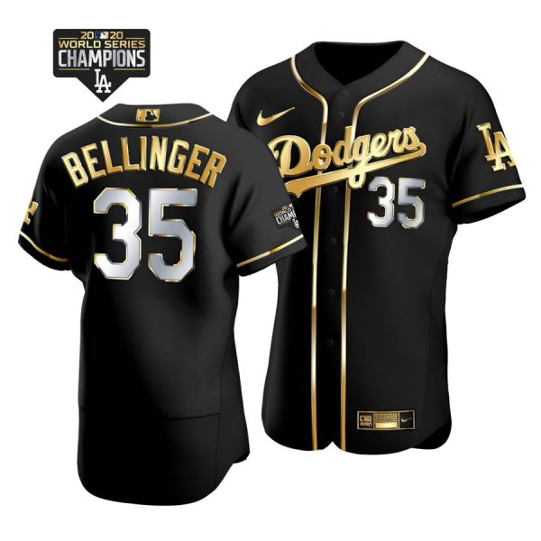 Personalized Men’s Los Angeles Dodgers Cody Bellinge Jersey World Series Champions Special Edition Black Golden