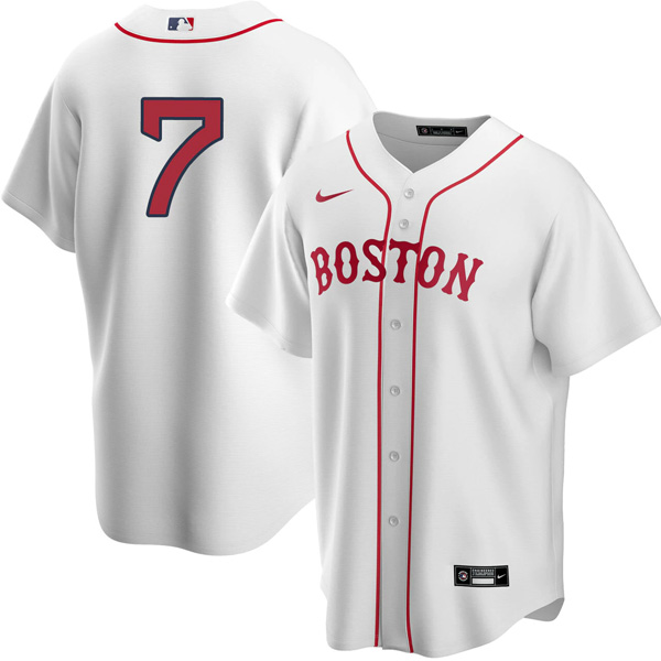 Personalized Men’s Boston Red Sox #7 Christian Vázquez Jersey Cool Base White