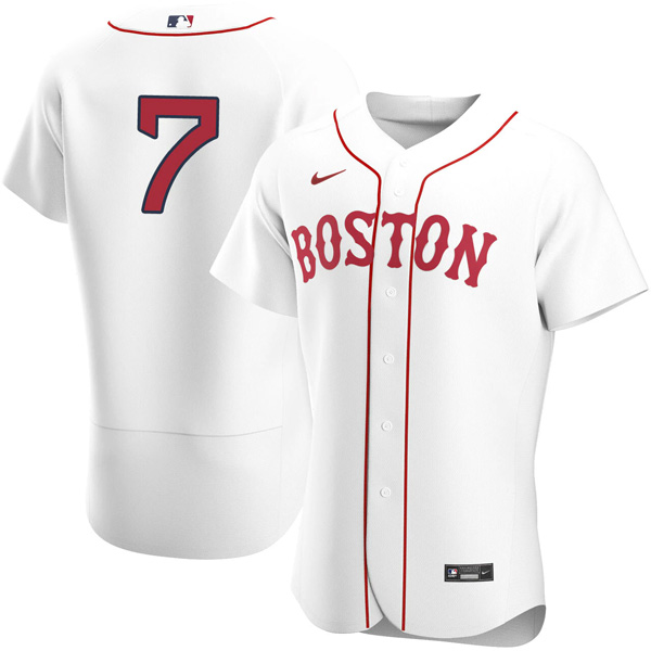 Personalized Men’s Boston Red Sox #7 Christian Vázquez Jersey Flex Base White