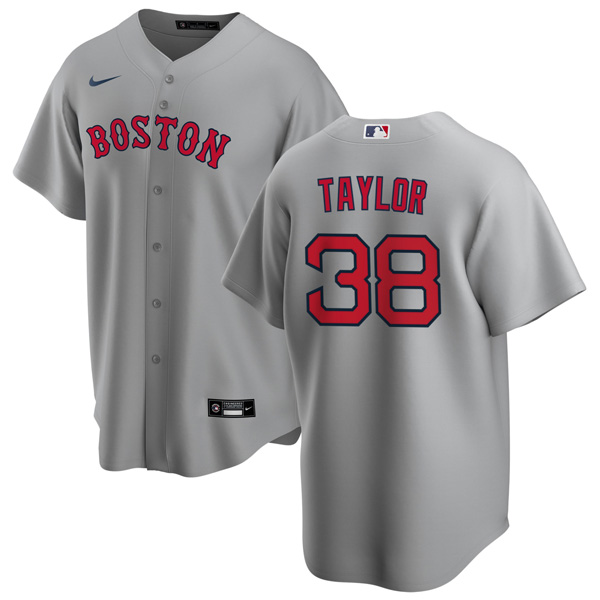 Personalized Men’s Boston Red Sox #38 Josh Taylor Jersey Cool Base Gray