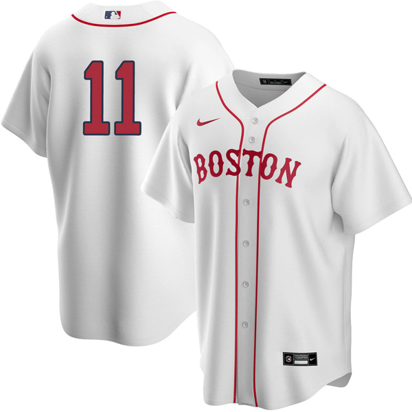 Personalized Men’s Boston Red Sox #11 Rafael Devers Jersey Cool Base White