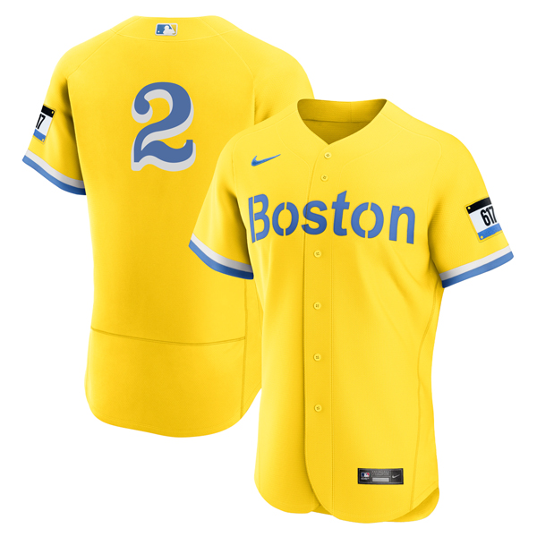 Personalized Men’s Boston Red Sox #2 Xander Bogaerts Jersey Cool Base Gray