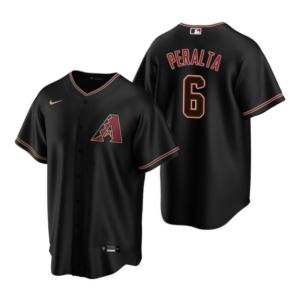 Personalized Men’s David Peralta Arizona Diamondbacks Cool Base Jersey Black