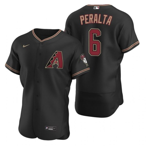 Personalized Men’s David Peralta Arizona Diamondbacks Flex Base Jersey Black