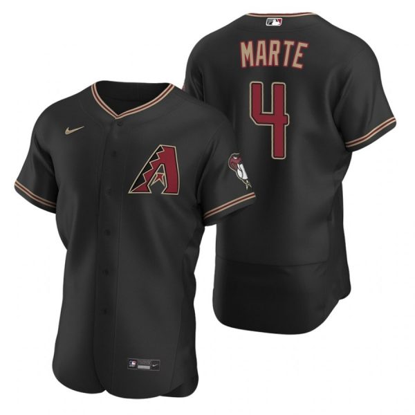 Personalized Men’s Ketel Marte Arizona Diamondbacks Flex Base Jersey Black