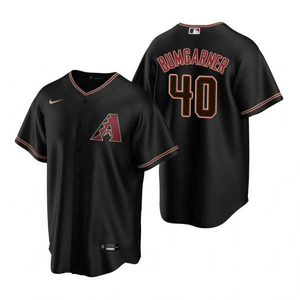 Personalized Men’s Madison Bumgarner Arizona Diamondbacks Cool Base Jersey Black