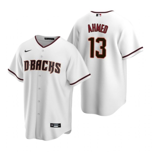 Personalized Men’s Nick Ahmed Arizona Diamondbacks Cool Base Jersey White