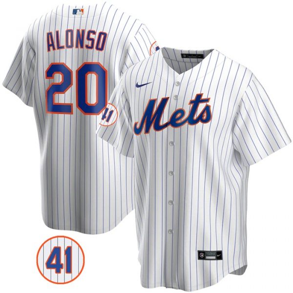 Personalized Men’s #20 Pete Alonso New York Mets Royal Jersey Cool Base White