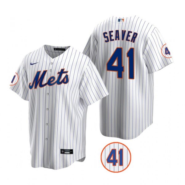 Personalized Men’s #41 Tom Seaver New York Mets Royal Jersey Cool Base White