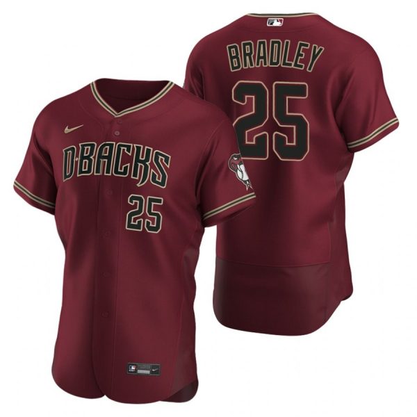 Personalized Men’s Archie Bradley Arizona Diamondbacks Flex Base Jersey Crimson