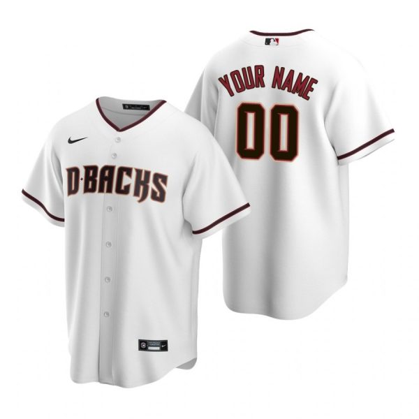 Personalized Men’s Arizona Diamondbacks Cool Base Jersey White