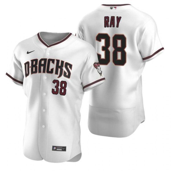 Personalized Men’s Robbie Ray Arizona Diamondbacks Flex Base Jersey White Crimson