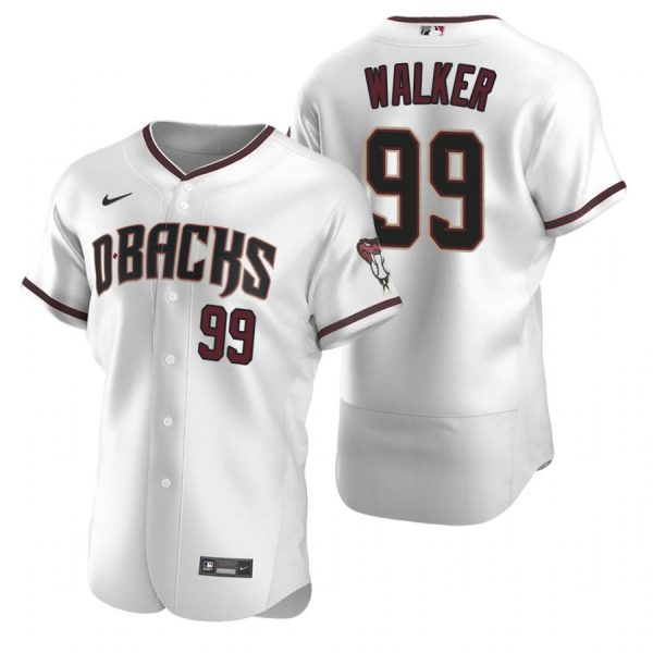 Personalized Men’s Taijuan Walker Arizona Diamondbacks Flex Base Jersey White Crimson
