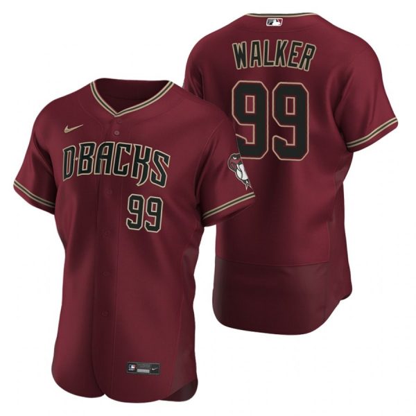 Personalized Men’s Taijuan Walker Arizona Diamondbacks Flex Base Jersey Crimson