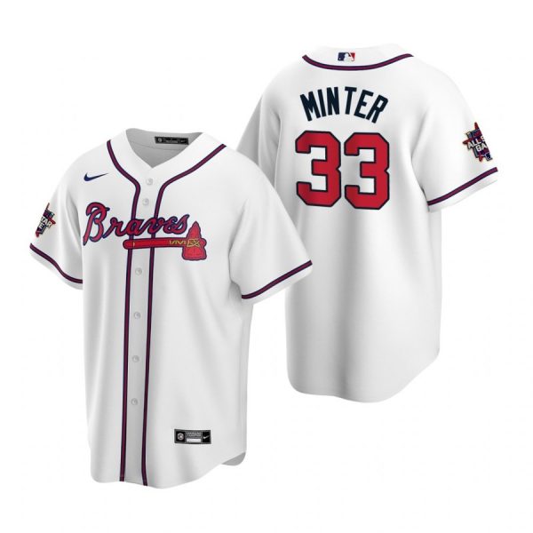 Personalized Men’s A.J. Minter Atlanta Braves Cool Base All Star Jersey White