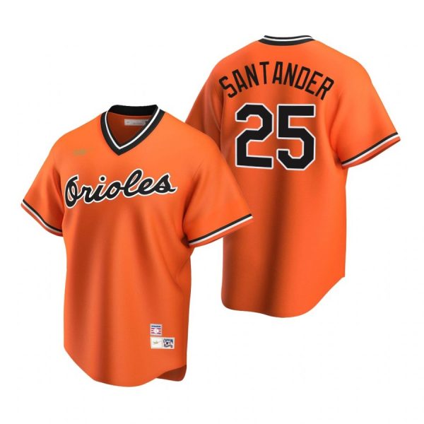 Personalized Men’s Anthony Santander Baltimore Orioles Cool Base Jersey Orange Cooperstown