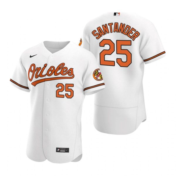 Personalized Men’s Anthony Santander Baltimore Orioles Flex Base Jersey White