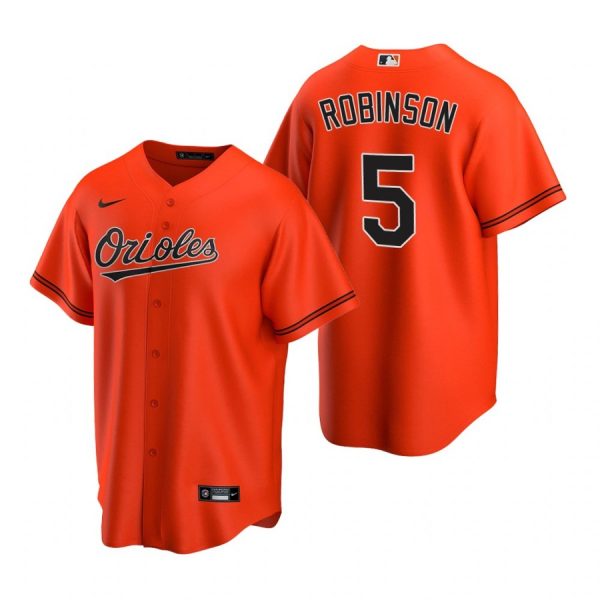 Personalized Men’s Brooks Robinson Baltimore Orioles Cool Base Jersey Orange