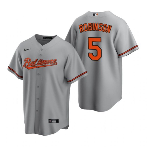 Personalized Men’s Brooks Robinson Baltimore Orioles Cool Base Jersey Gray