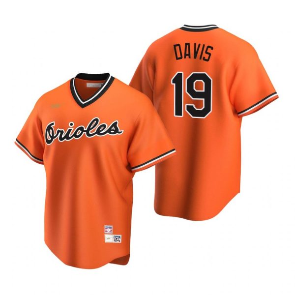 Personalized Men’s Chris Davis Baltimore Orioles Cool Base Jersey Orange Cooperstown