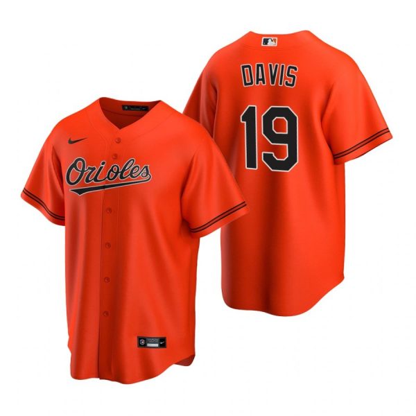 Personalized Men’s Chris Davis Baltimore Orioles Cool Base Jersey Orange