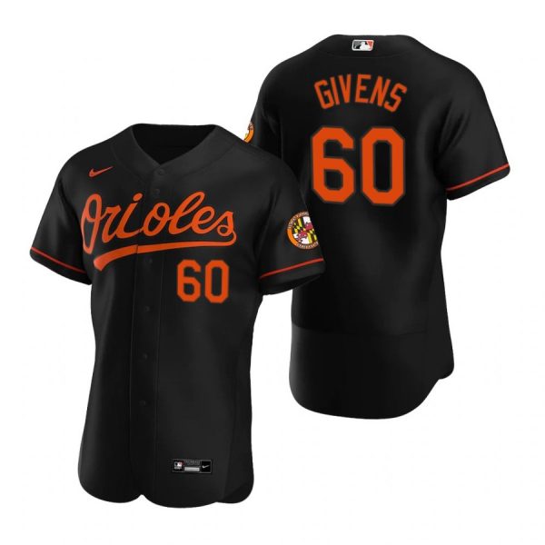 Personalized Men’s Mychal Givens Baltimore Orioles Flex Base Jersey Black