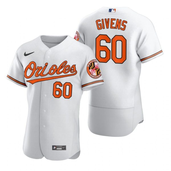 Personalized Men’s Mychal Givens Baltimore Orioles Flex Base Jersey White