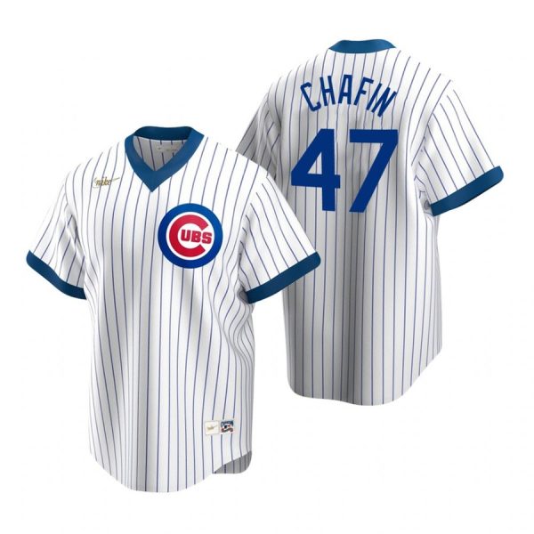 Personalized Men’s Andrew Chafin Chicago Cubs Cool Base Jersey White Cooperstown