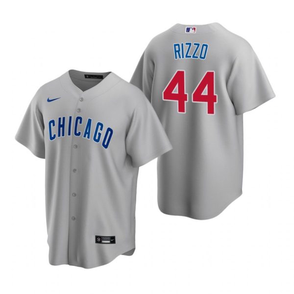 Personalized Men’s Anthony Rizzo Chicago Cubs Cool Base Jersey Gray