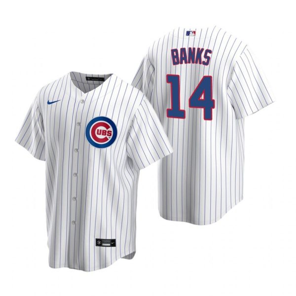 Personalized Men’s Ernie Banks Chicago Cubs Cool Base Jersey White