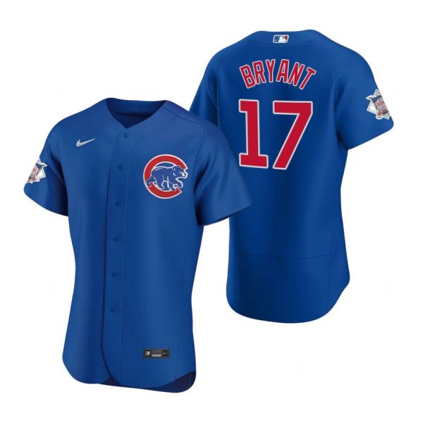Personalized Men’s Kris Bryant Chicago Cubs Flex Base Jersey Royal