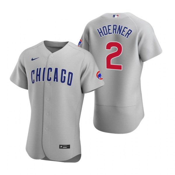 Personalized Men’s Nico Hoerner Chicago Cubs Flex Base Jersey Gray