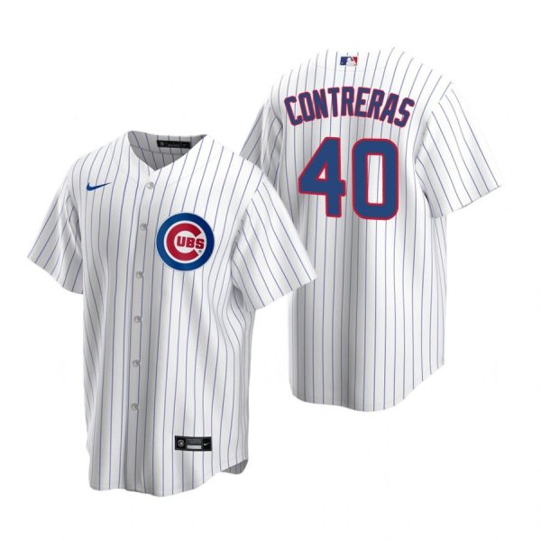 Personalized Men’s Willson Contreras Chicago Cubs Cool Base Jersey White