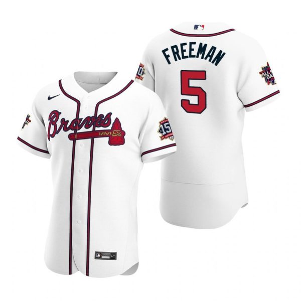 Personalized Men’s Freddie Freeman Atlanta Braves Flex Base All Star Jersey White