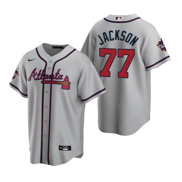 Personalized Men’s Luke Jackson Atlanta Braves Cool Base All Star Jersey Gray