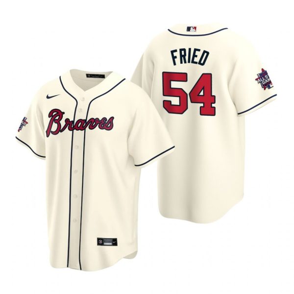 Personalized Men’s Max Fried Atlanta Braves Cool Base All Star Jersey Cream