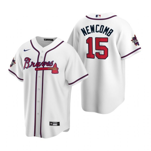 Personalized Men’s Sean Newcomb Atlanta Braves Cool Base All Star Jersey White